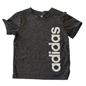 Adidas Tricot Logo Gray Kids Tee T-Shirt